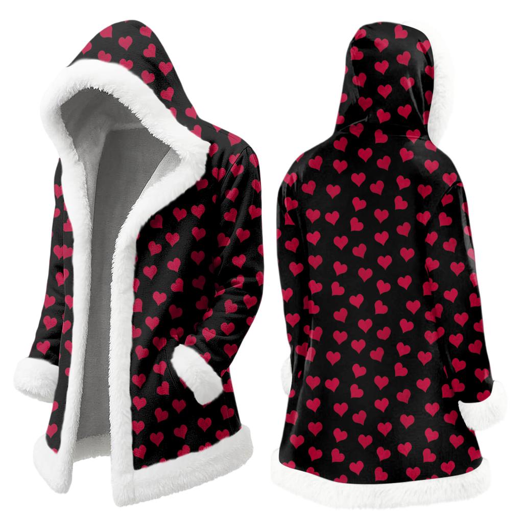 Унисекс кардиган с капюшоном и карманами, теплая верхняя одежда