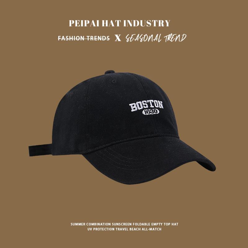 Sun hat spring and summer grinding hat men's fashion couple versatile letter cap