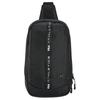 FILA Fitness Series Versatile Simple Trendy Casual Classic Fabric Chest Bag Regular Men bags Black A13M521108FBK