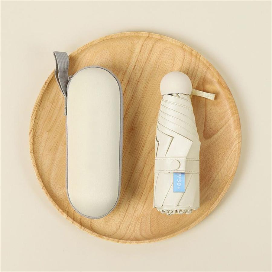 1 шт. модный женский мини-складной солнцезащитный зонт с защитой от ультрафиолета, портативный карманный капсульный зонт с коробкой