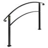 3FT Adjustable Wrought Iron Handrail Fits 3 Steps Outdoor Steps/Stairs