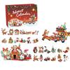 Xmas Countdown Blind Box DIY Xmas Reindeer Blocks Building Set DIY Xmas Countdown Block Set for