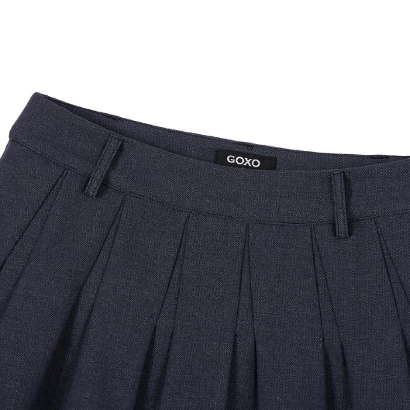 Goxo Denim Two Layer Skirt Metal Heart