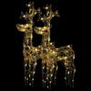 Reindeer Christmas Decoration 2 pcs 60 x 16 x 100 cm Acrylic