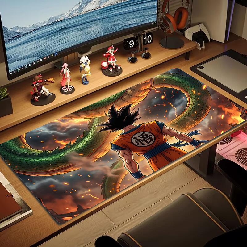 Подушка с принтом Dragon Ball Нескользящий Большой Коврик для Мыши/Ноутбука/Планшета XXL Коврик Игровой Коврик для Мини-ПК С заблокированным краем