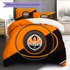 Shakhtar Donetsk FC Pattern Bedding Home Decoration Birthday Gift (1 * duvet cover + 2 * pillowcase, without core)