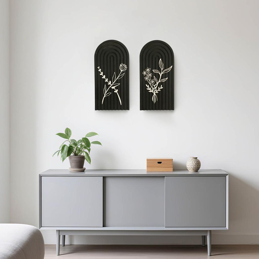 Bohemian Wood Print Crafts Cute Ornaments Home Bedroom Decoration