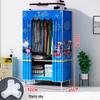 Reinforced Portable Fabric Wardrobe with Wheels