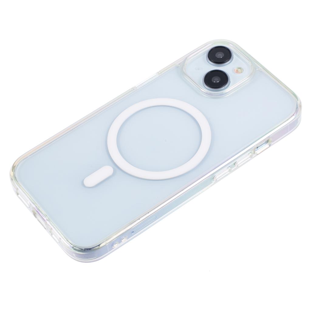 KIGC For iPhone 15 Case Compatible with MagSafe Dazzling Color TPU+PC Phone Back Cover
