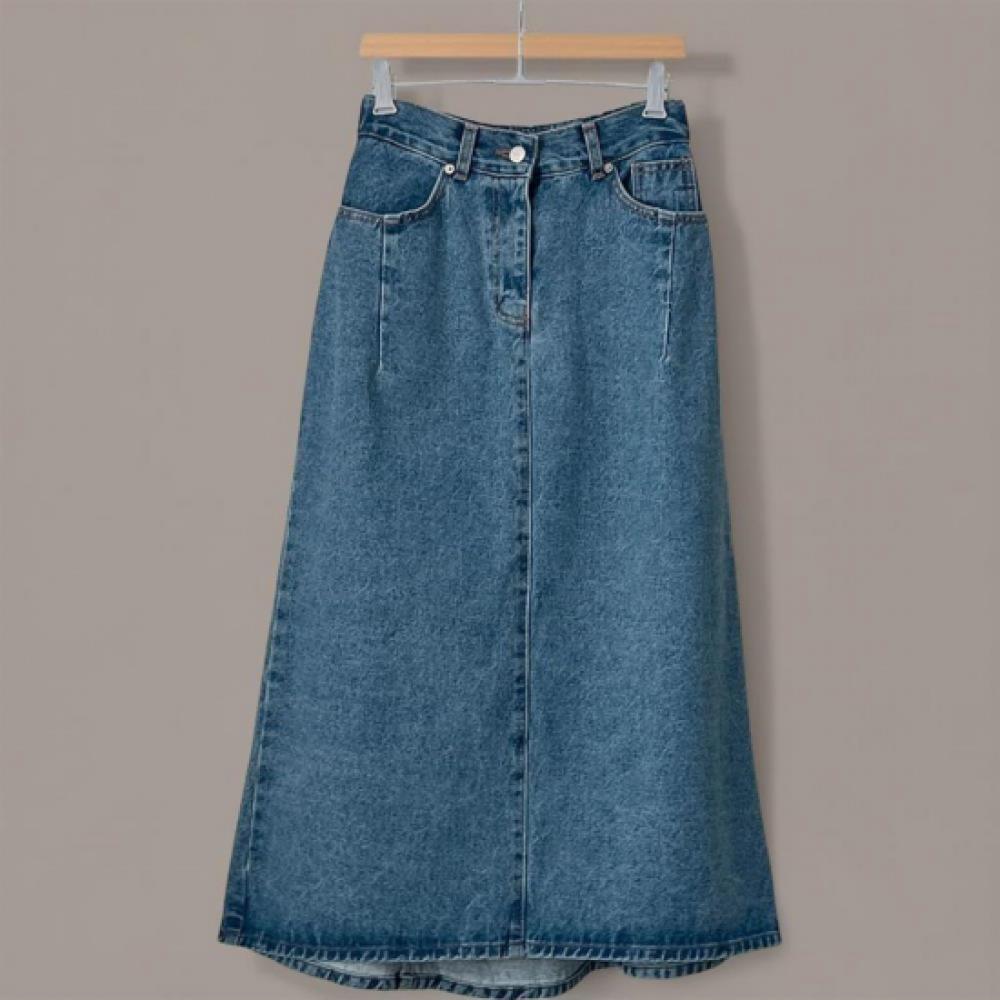 New ArrivAls Open Run Women A Line Cut Autumn Cotton Long Skirt With Pocket