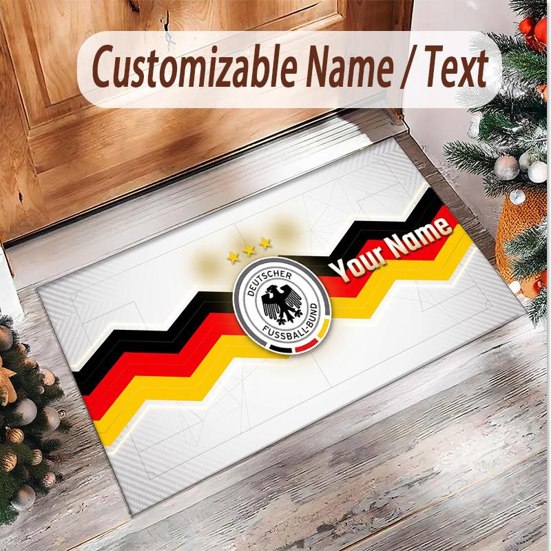Personalized Crystal Velvet Carpet Germany national football team Pattern Non Slip Floor Rug