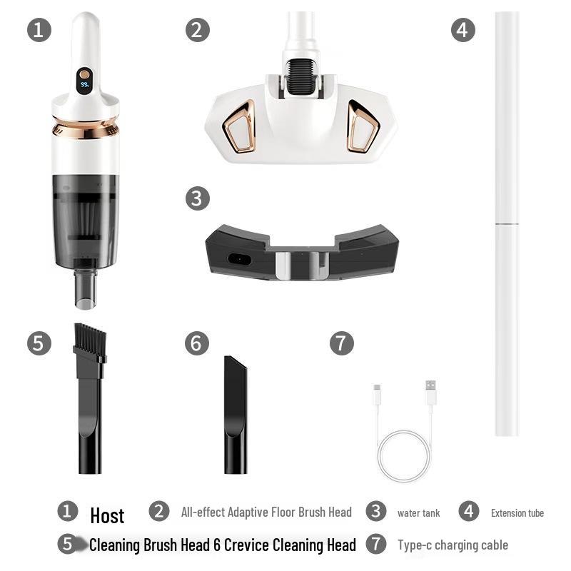 Wow Wireless Handheld Vacuum & Mop: High Suction, Small, Rechargeable, 2-in-1 for Home & Pet Hair.