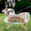Transparent Waterproof Pet Raincoat Transparent Dog Raincoat Waterproof And Windproof Pet Clothing Large Dog Pet Dog Dog Costume