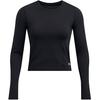 Outdoor Comfortable Crew Neck Long Sleeve Short T-Shirt Women Tops Black 1387465-001