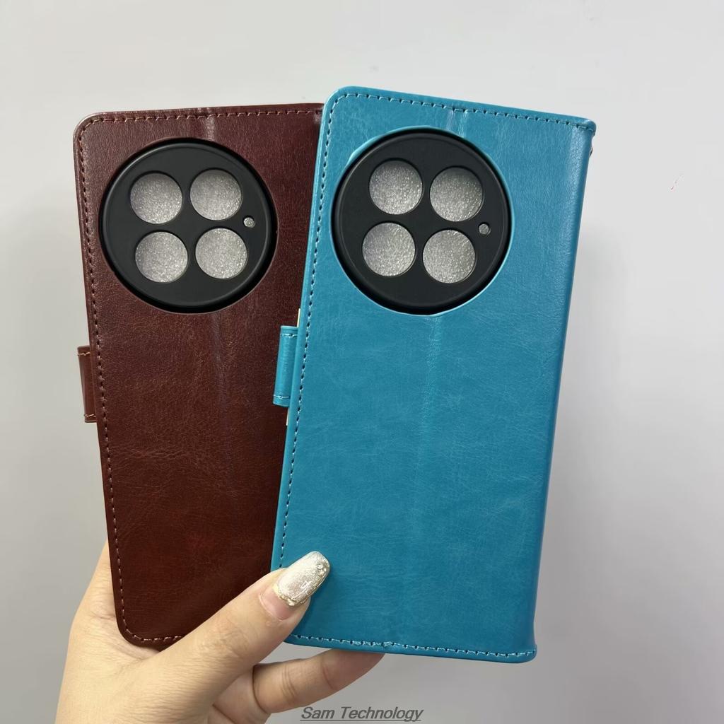 Чехол-держатель для карт для Oneplus 13 1+13 Oneplus13 из искусственной кожи, откидной чехол-кошелек в стиле ретро, деловой чехол-книжка Fundas Coque