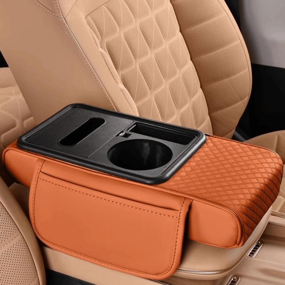 Premium Cushion Car Armrest Storage Box Large-Capacity Organizer Vehicle Organization