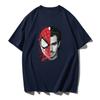 Authentic 2026 Summer Collection New SpiderUnisex HalfPortrait Pattern LargeSized Unisexs Loose Casual Pure Cotton TShirt