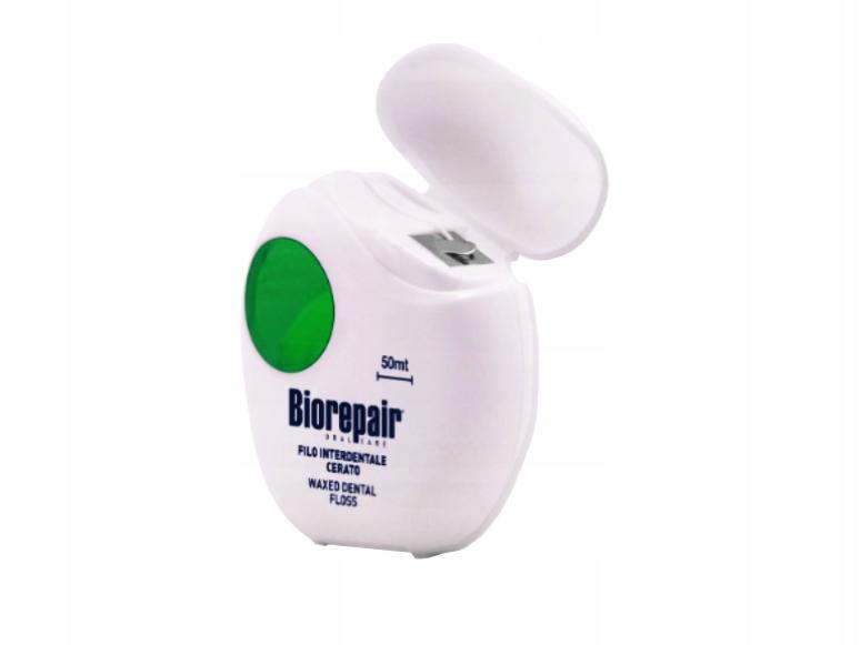 Biorepair - woskowana nić dentystyczna z cząsteczkami microrepair 50 m