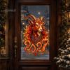 Статичные наклейки на окна Chinese New Year Sticker, наклейки с Козой 2027 года, Декали Лунного Года Овцы, Многоразовый Рождественский Декор для Дома, Магазина, Праздничный