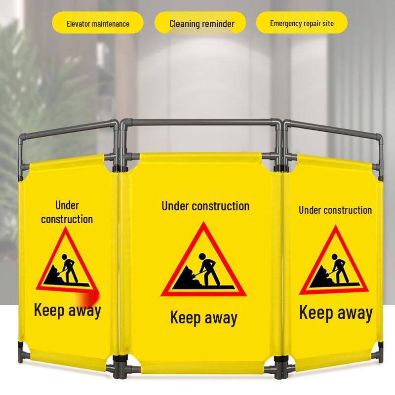 Portable Fabric Safety Barrier