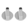 2Pcs 6mm Zinc Alloy Home Kitchen Gas Stove Knobs Cooker Oven Cooktop Metal Switch Control