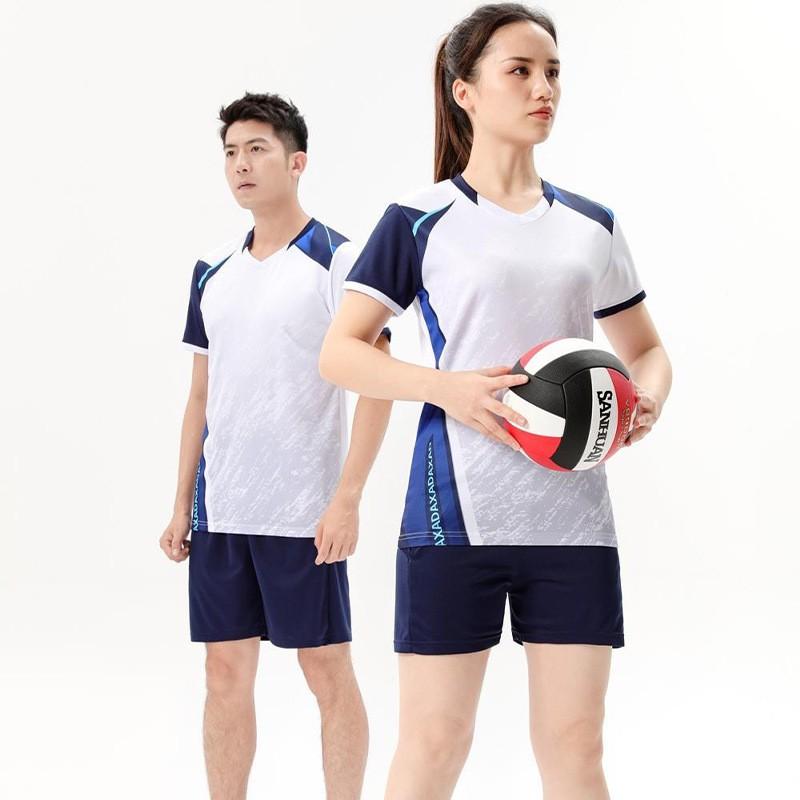 Unisex Volleyball Uniform Set Short Sleeve Training Jersey Competition Sportswear Adult Outdoor Team Sports