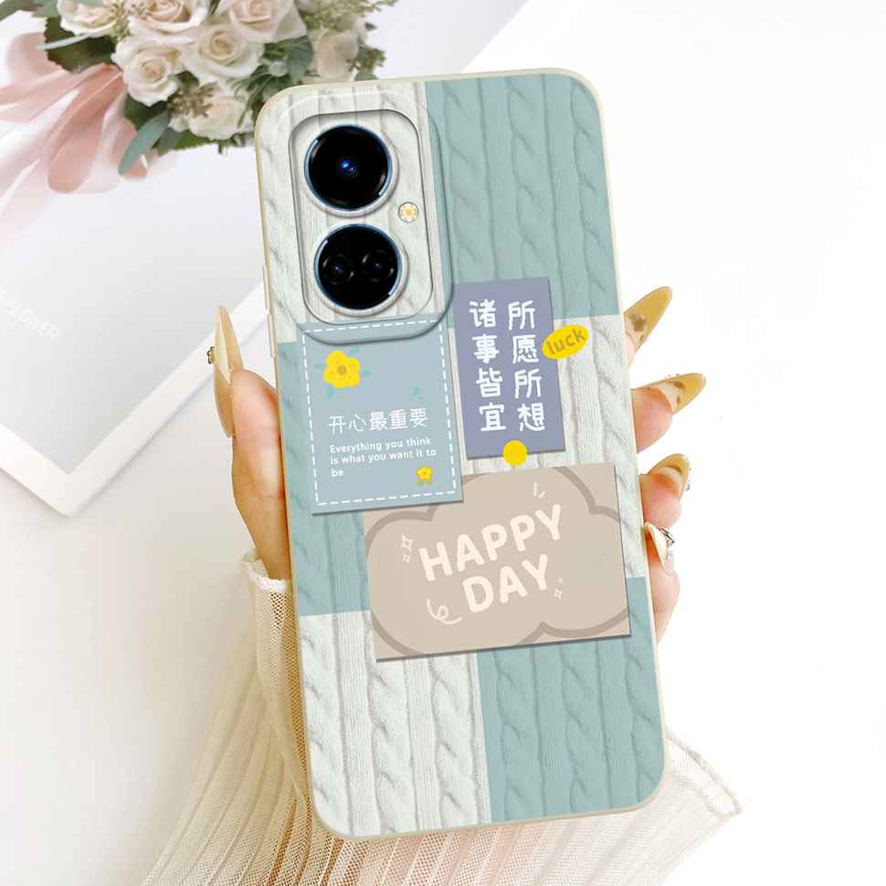 For Tecno Camon 19 CI6n Case Blue Pattern Cat Cover Soft Silicone Casing For Tecno Camon 19 Camon19 Cover Phone Shell