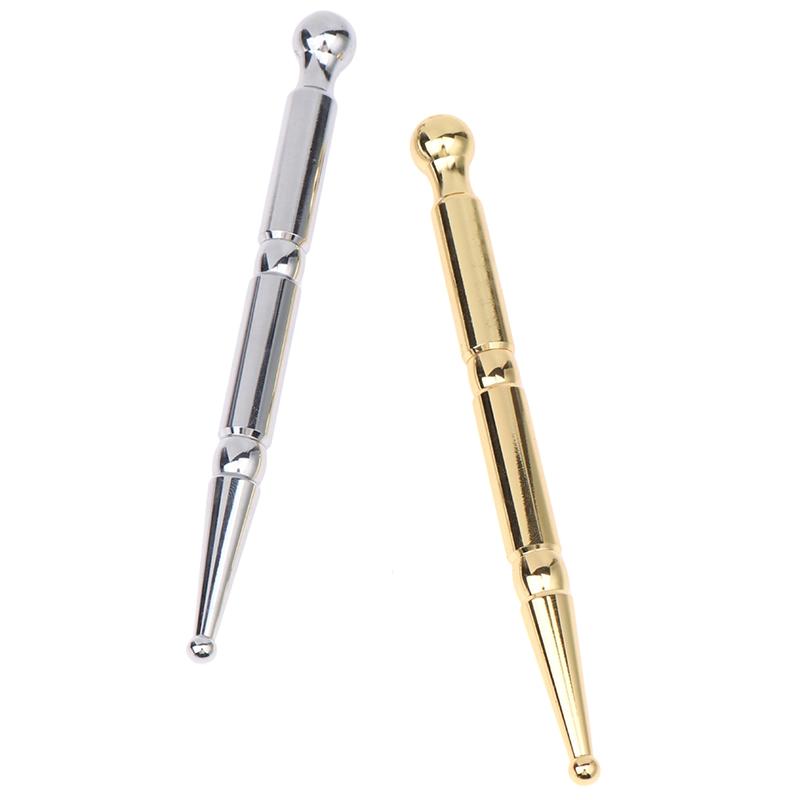 Facial Reflexology Massage Tool Retractable Acupuncture Pen Double Headed Spring Ear Care Tool Point Probe Pen For Face Massager