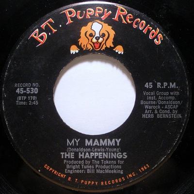 7-дюймовая пластинка СОБЫТИЯ - Моя мамочка 45530 B.T. Щенок Реко 1967 США Рок Б/У