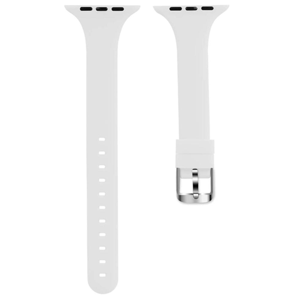 For Apple Watch Series 10 42mm/9 8 7 41mm/SE (2023) SE (2022) SE 6 5 4 40mm/3 2 1 38mm Band Soft Silicone Watch Strap