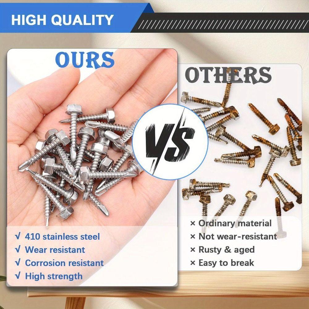 Саморезы с большой круглой головкой M4.2 для листового металла с пазом Строительные