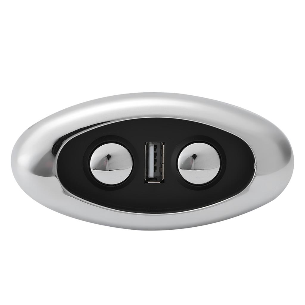 LED Backlight 2 Button Electric Sofa Hand Control Switch Sofa Controller with USB Port Input 12‑29V USB Output 5V‑2A