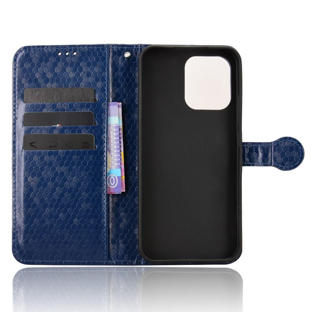 Oppo A6 Pro 5G Flip Case, Wallet Rhombus, Blue