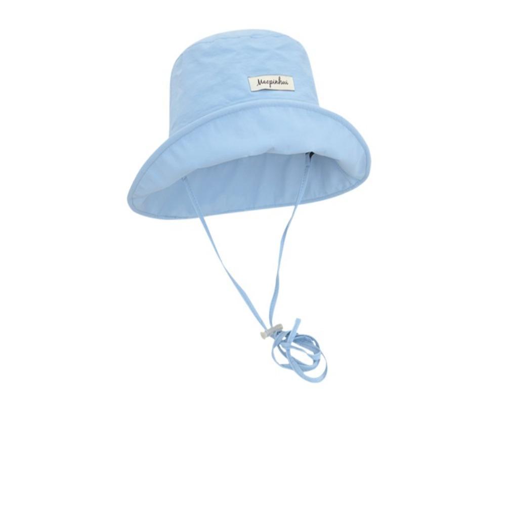 Wide Brim Fisherman Hat Sunshade Drawstring Bag Korean Style Sun Hat Summer