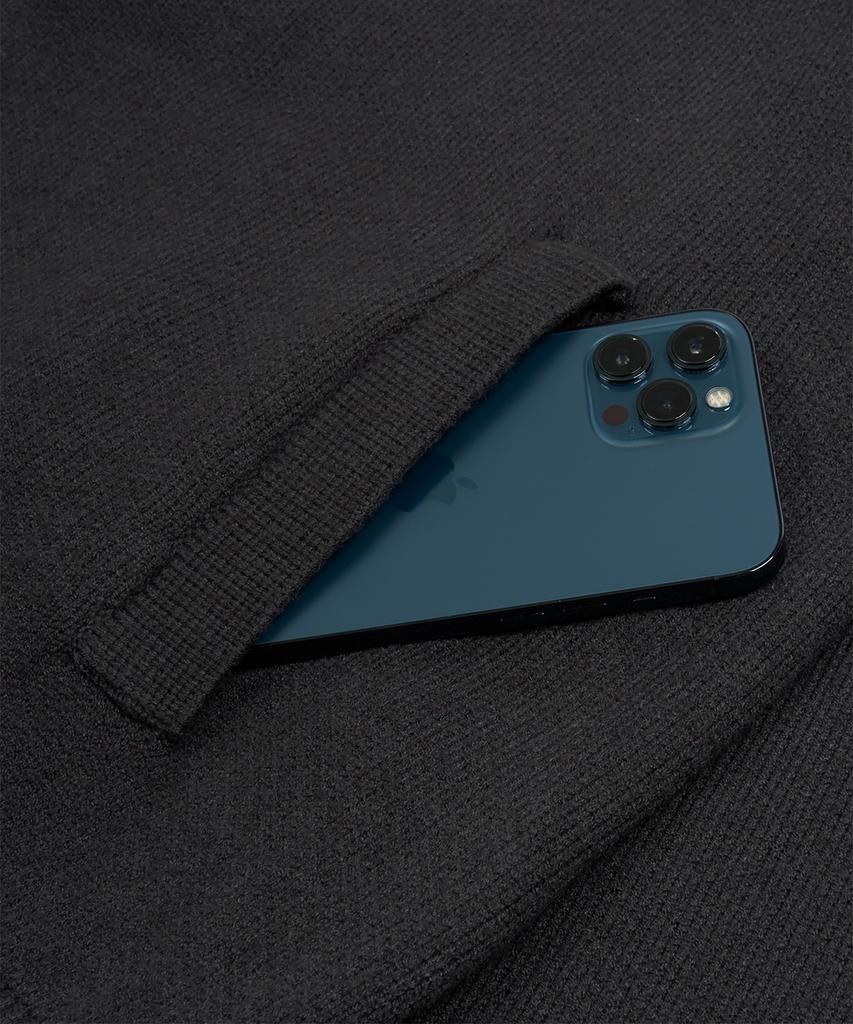 Кардиган Mudsalt Modal в стиле varsity, цвет угольный