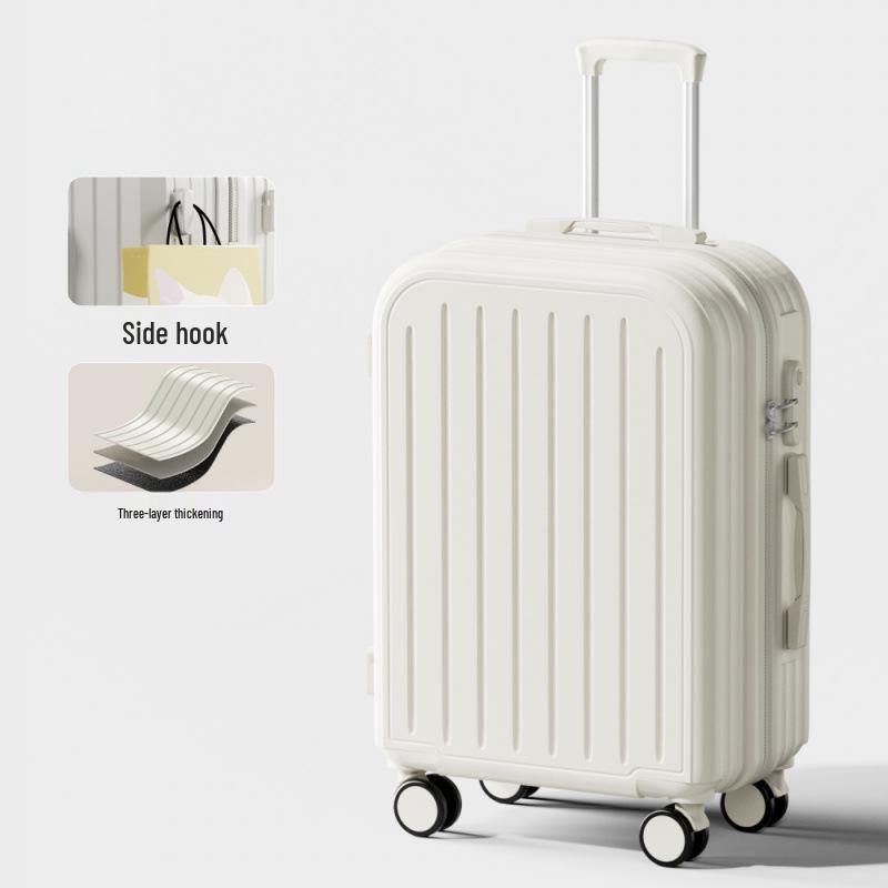 Прочный чемодан-тележка большой вместимости с кодовым замком и универсальными колесами