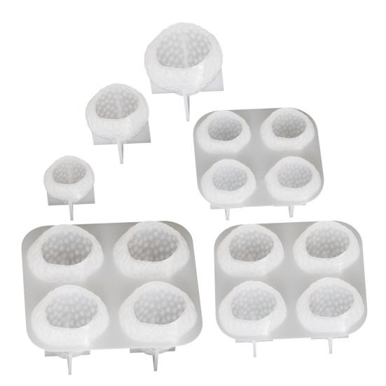 3D Strawberry Candle Silicone Mold DIY Handmade Aromatherapy Soaps Candles Mold Easy Release Non-Stick Surface Mold