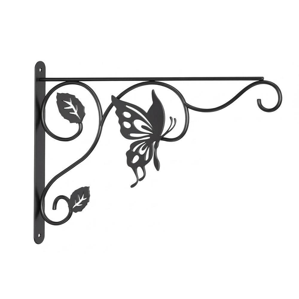 12 Inch Metal Wall Plant Hooks Sturdy Feeding Bird Rack Flower Pot Bracket  Home Decor
