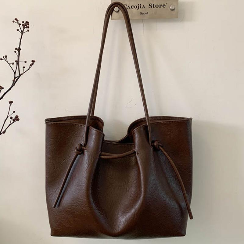 Высококачественная сумка большой вместимости, женская осенняя новинка, наплечная сумка для поездок на работу, портативная сумка-тоут