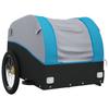 Bicycle Trailer Black and Blue 45 kg Iron
