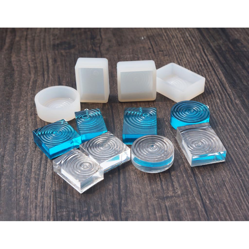 Водная силиконовая форма для подвески DIY, форма для изготовления ювелирных изделий из смолы 39x30x13 мм