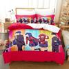 Комплект постельного белья Toradora Single Twin Full Queen King Size Bed Set Adult Kids Bedroom Duvet Cover Sets 3D Print Anime Bed Set