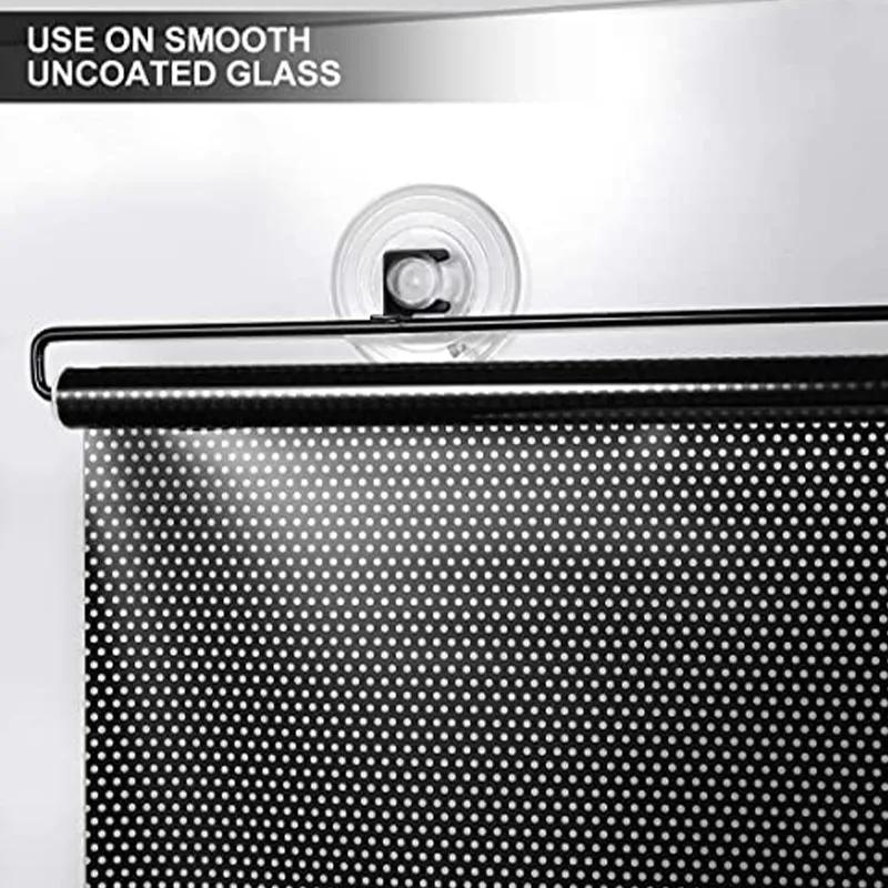 Retractable Shading Curtain Car Auto Side Window Roll Curtain Household Living Rooms Sun Shading Rolling Blinds Windshield Cover