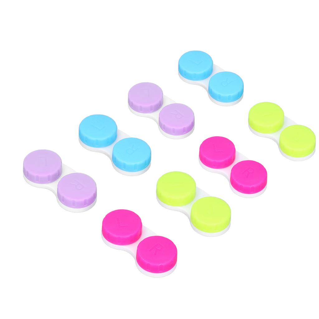 16pcs Contact Lens Case Colorful Contact Lens Soak Storage Container for Outdoor Activities Travel