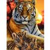 DIY Тигр 5D алмазная живопись полная круглая дрель смола животное Алмазная вышивка крестиком мозаика комплект настенное искусство домашний декор подарок