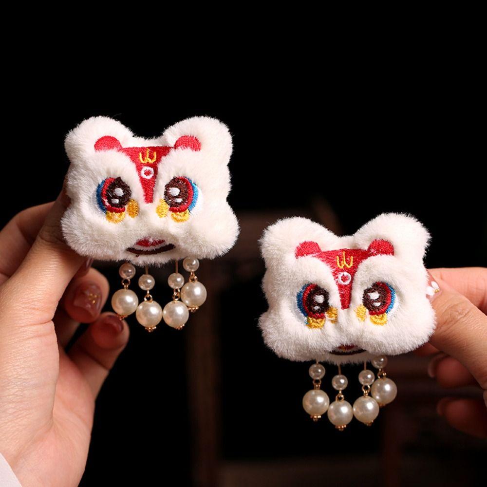 Вышивка Китайский Новый год Головные уборы Танец Льва Палочки для волос Ханфу Шпилька для волос в древнем стиле Дети