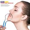 Удалитель волос на лице для женщин Удаляет нежелательные волосы над верхней губой, на подбородке, лице или шее Оригинальный пружинный удалитель для неприглядных волос