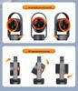 USB Rechargeable Bladeless Desktop Fan: Multi-Functional Shaking Head Fan for Home and Office