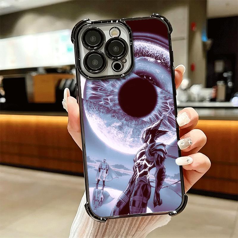 Мягкий чехол для телефона One P-Punch-Man Garou для iPhone 15 16 17 Air 14 Pro Max 16E Plus 13 12 Mini Покрытие Защита от падения Fundas
