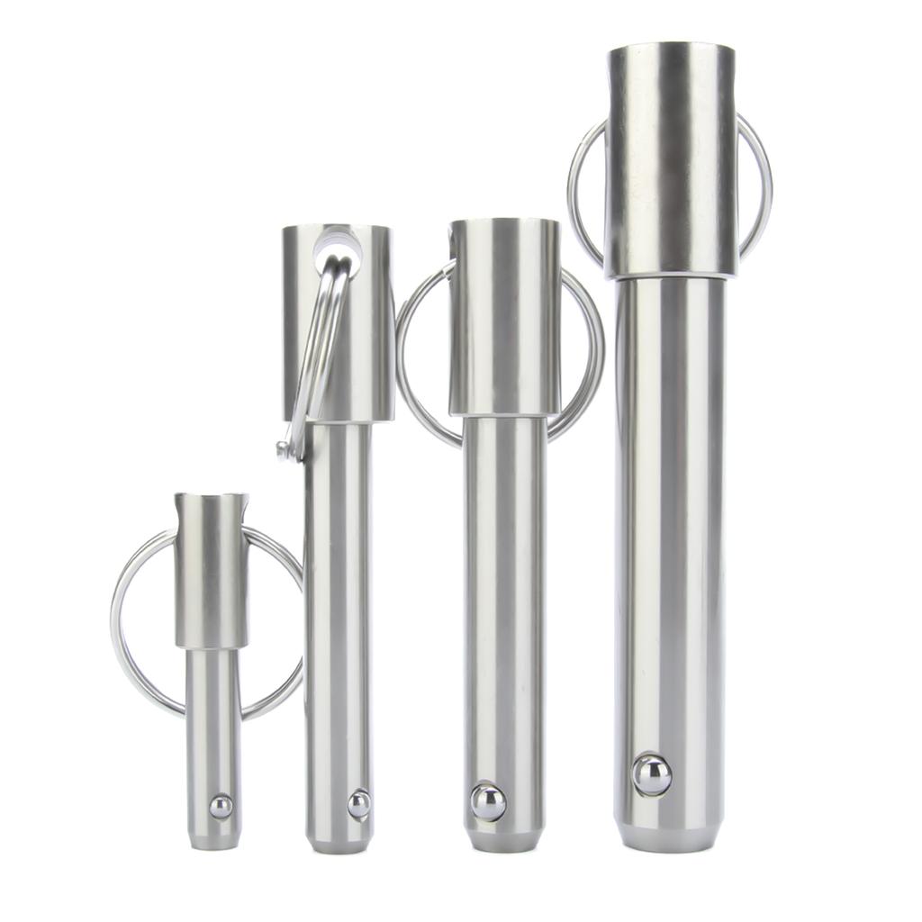 Dia 5~25mm Usable Length 10~100mm Spring Pins All Stainless Steel Pin Quick Release Pin Ball Lock Pins With Ring